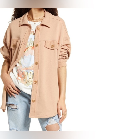 BP. Oversize Cotton Blend shirt Jacket - Picture 2 of 7